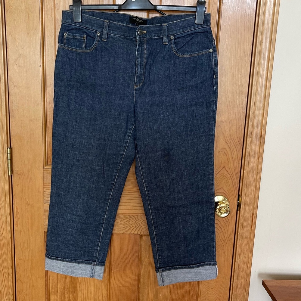 Talbots crop roll cuff jeans.  Size 12.